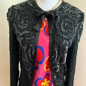 Beaded elegant rock jacket size S petite